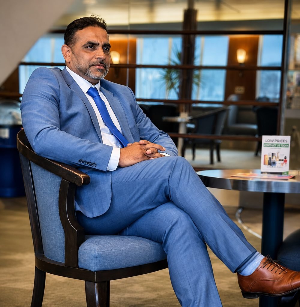 Zafar Iqbal, gérant de ZM Rénovation, dans son bureau